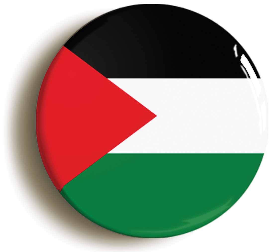 Palestine Palestinian National Flag Fridge Magnet (Circular 2inch / 50mm Diameter)