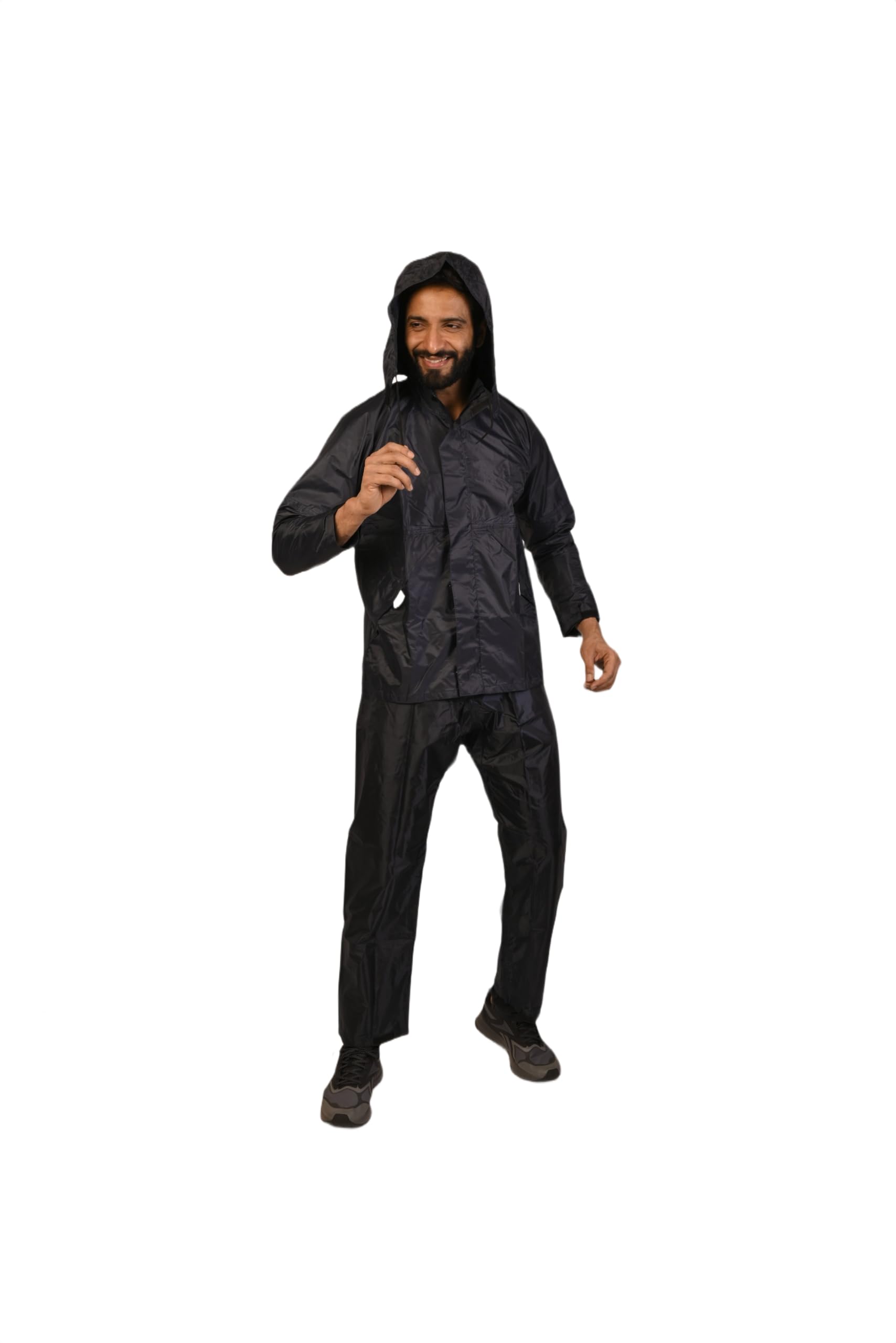 duckback Rider Solid Mens Raincoat set,FullSleeves,Navy Blue,XL-picture-35