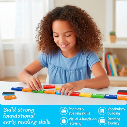 Simply Magic 122 PCS Magnetic Phonics Dominoes & 1138 PCS Kit miniatura 6