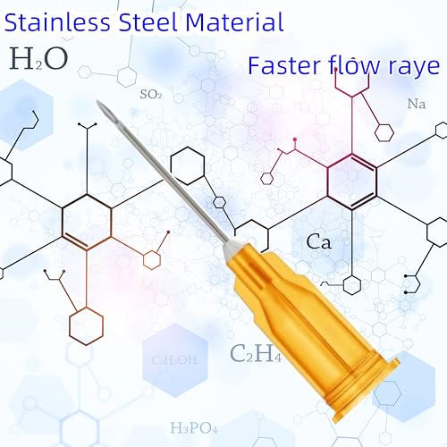 Image of 100 Pack 25 Gauge 5 /8 Inch Sterile Disposable Lab Supplies, Scientific and Industrial Dispensing Needle Accessories