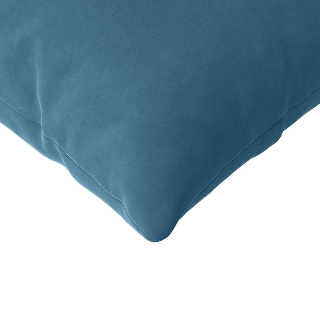Sofakissen 2er Set Blau 145 x 40 x 20 cm, Dekokissen aus feinem Cordstoff für Couch und Bett, Längliche Couchkissen mit abnehmbarem Bezug und Reißverschluss