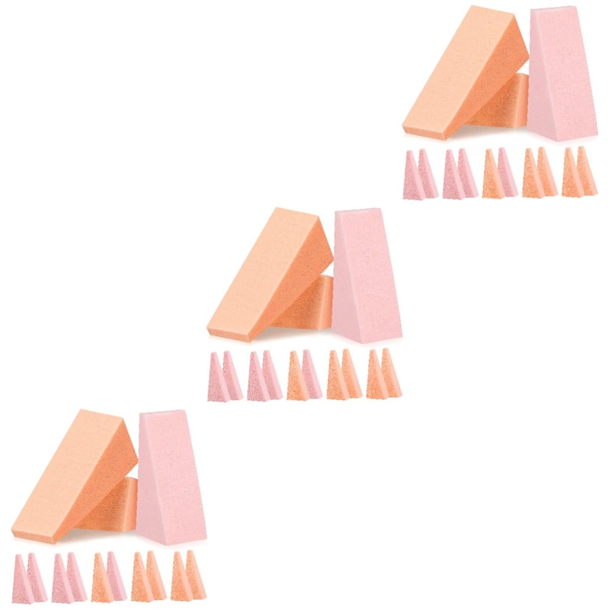 POPETPOP 288piezas Esponjas De Maquillaje Forma De Herramientas De Aplicación De Base Líquida y Polvo Para Maquillaje Detallado y Acabado Conjunto De Esponjas Color Piel