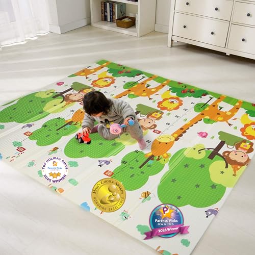 Bammax Extra Large 78" x 70" x 0.4" XPE Foam Baby Play Mat with T...