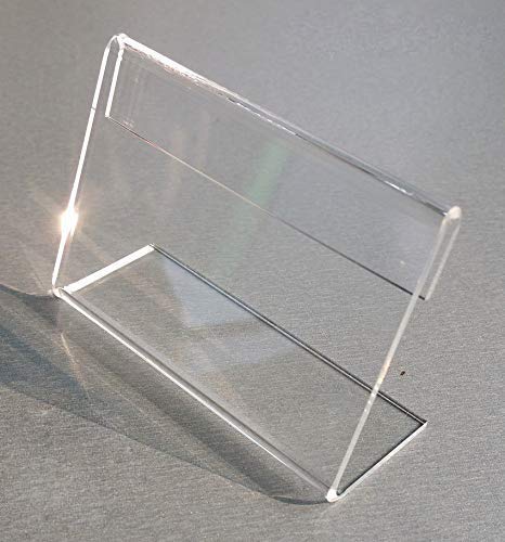 Table Display Label Price Tag Name Card Holder Stands - Size : 9''X6'' CM