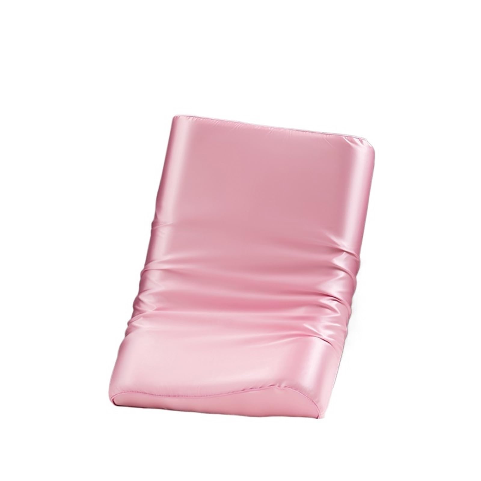 LYXYGMV Satin Silk Pillowcase Pillow Solid Cushion Cover Decorative PillowCase for Bedrooms(Pink,1PCx30x50cm)