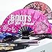 Xtuleath Boots On The Ground Hand Fan,Where Them Fans At Folding Fans,Clapping Clacking Fans For Line Dancing Unique Oriainal Pattern for Party Props Perfect Gifts for Line Dance Lover (Style 1)