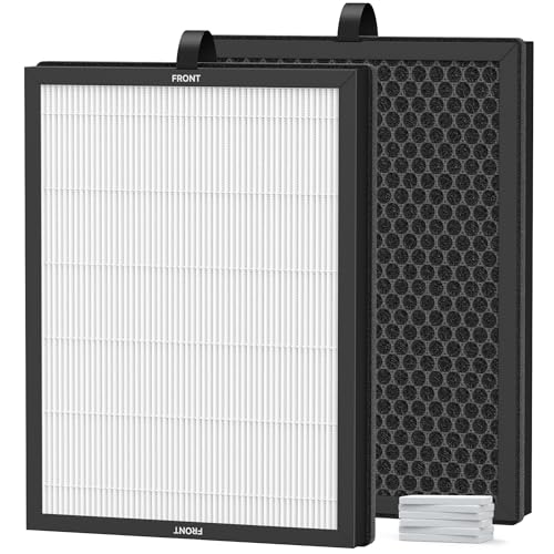 Image of 2 Packs Replacement Main Filter for MOOKA M200L Air Purifi-er, 3 Stages of Filtration with Activated Carbon,Main filter,Pre-filter and Extra 6 Aroma Pads
