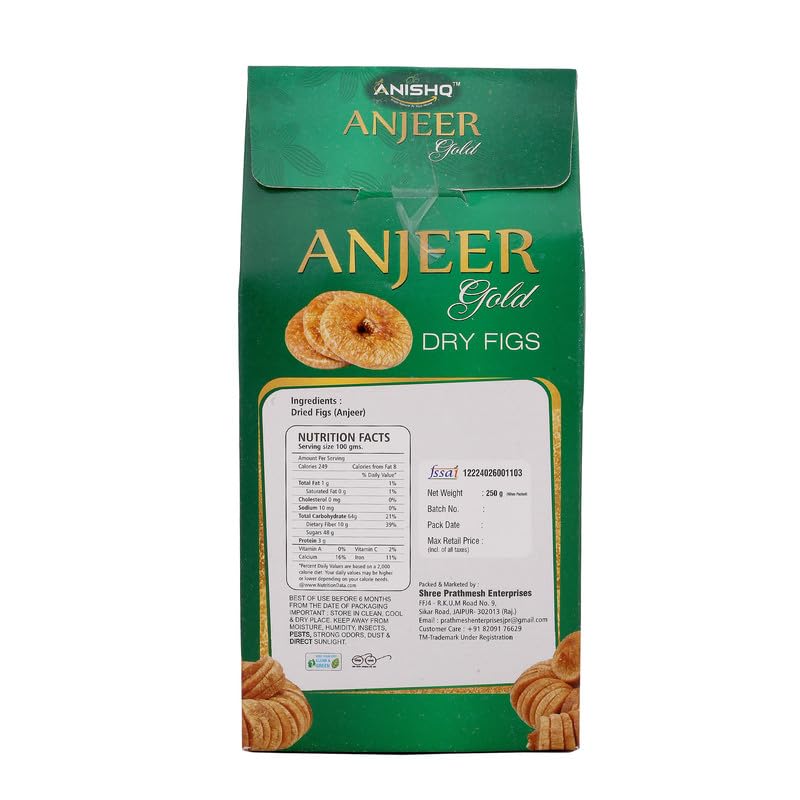 ANISHQ Afghani Anjeer Dried 250g Pack | Figs | Dry Fruits | Nuts | Grocery Items 1