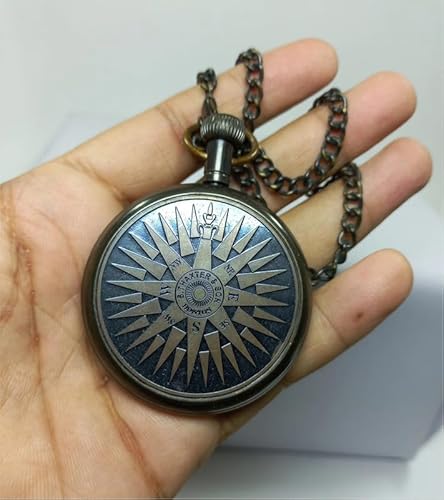 Vintage-Time-Keeper-Pocket-Watch-with-Chain-and-Leather-Case-Removable-Back-Lid-for-Easy-Battery-Replacement-Lightweight-Design-Perfect-Accessory-for-Collectors-and-Gifts