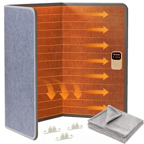 Warmfay Infrarot Schreibtischheizung mit Flanell Decke, 205W...