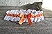 ''HANDMADE''Orange and white satin wedding garter with iridescent flower and rhinestone, Orange prom and wedding lingerie, Toss or keepsake garter