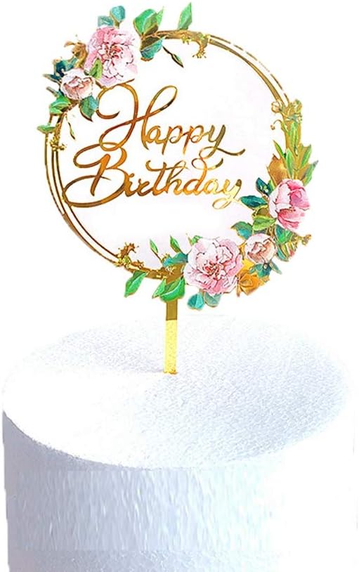 Bola Rung Decoration Topper Pour Gateau Fete Danniversaire Cake Decorations Cupcake Toppers Happy Birthday Fleurs Gateaux Topper Convient A Tous Les Ages Accessoires De Decoration De Gateau Cuisine Et Maison Centroarco Com