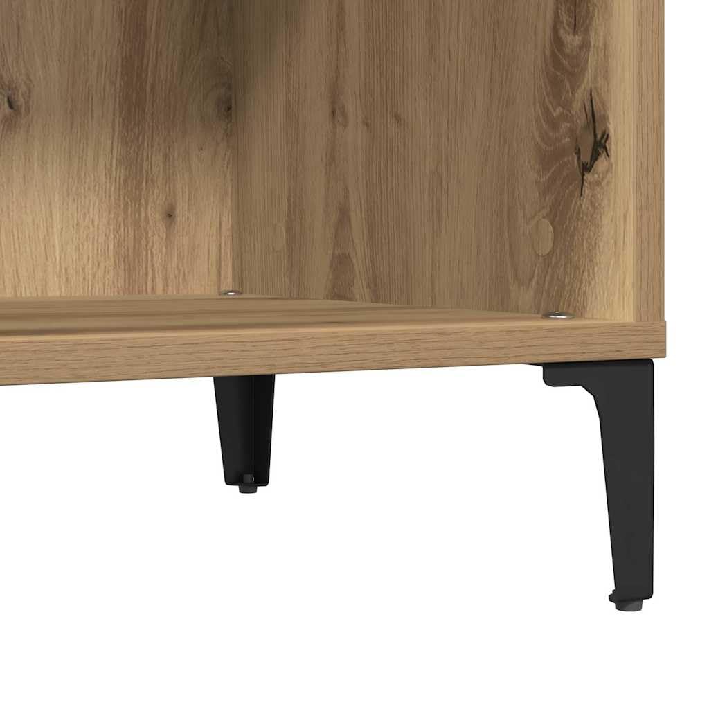 vidaXL Mobile Porta Dischi Artigianale 84,5x38x89 cm Legno Multistrato, Mobile per Giradischi, Porta Dischi, mobiletto Porta vinili