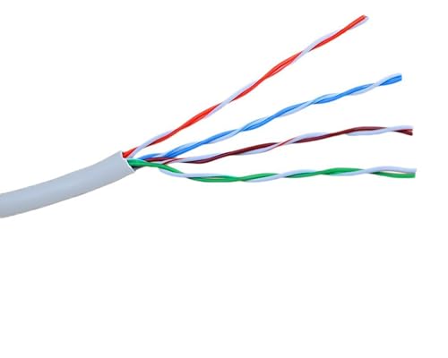 Miniatura 2 de VIVO Gris 250ft Bulk Cat5e, cable Ethernet CCA, 24 AWG, caja de extracción UTP, cable Cat-5e, interior, instalaciones de red CABLE-V013