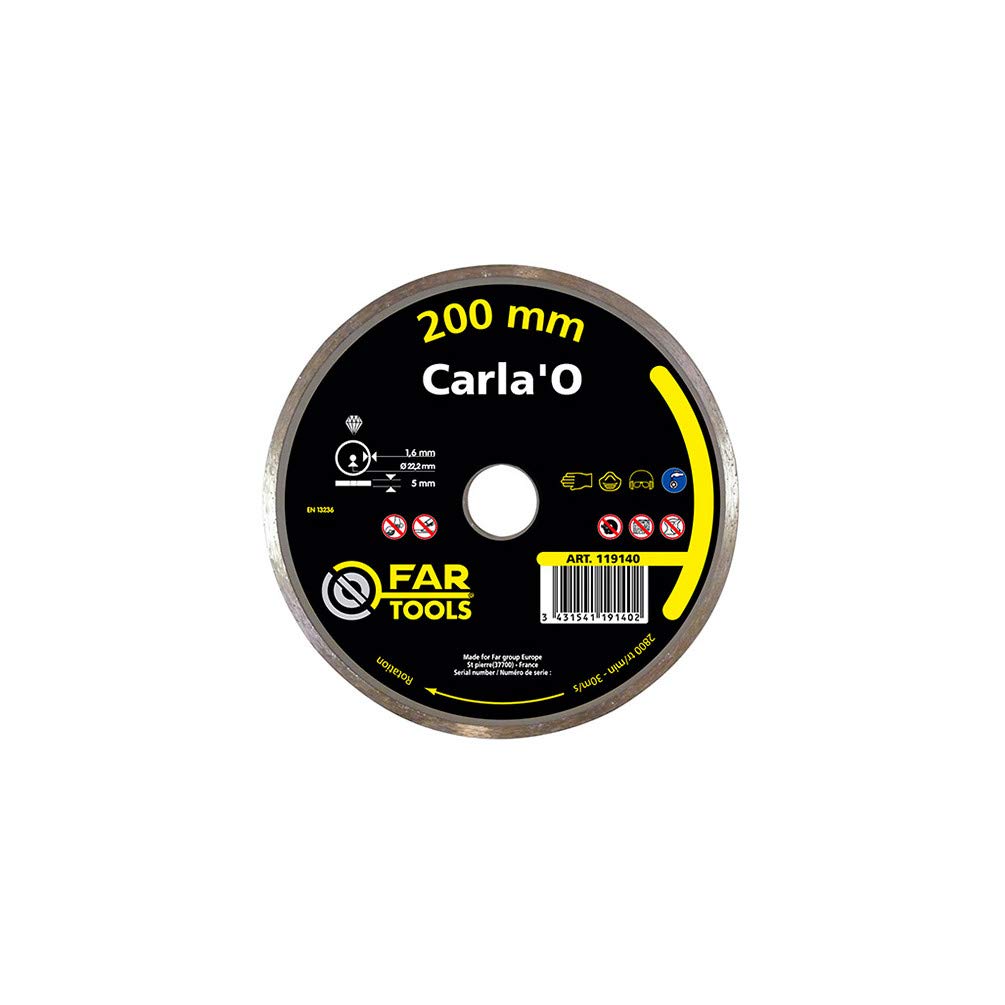 Fartools – Grinding Disk Carla-o HQ Cobalt Diameter 200 x 5 x 22.5