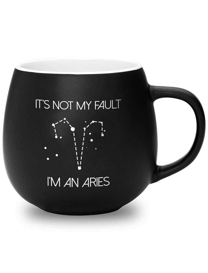 LeRageShirts Its Not My Fault I'm an Aries March Birthday Gift Coffee Mug Cup 14oz