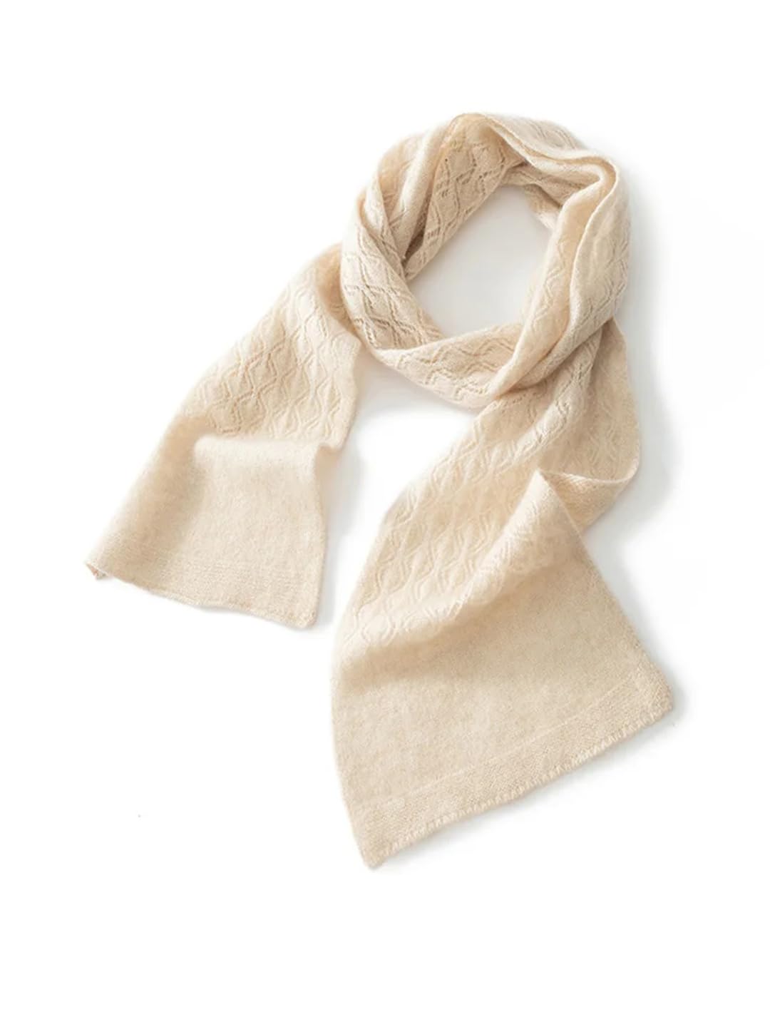 Bufandas de cachemira de invierno para mujer, diseño jacquard de color sólido, bufanda de cuello cálido