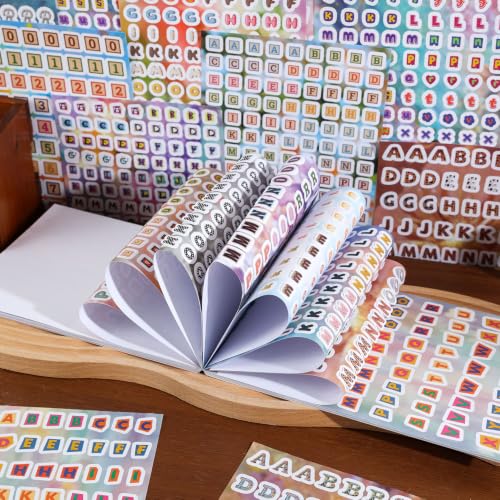 Image of 5000+ Pcs Alphabet Stickers, Letter Number Symbol Stickers, Reusable ABC Sticker Book for Journaling Scrapbooking Planner DIY Crafts Self-Adhesive Cute Letter Stickers for Kids Adults