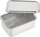 カンダ 保存容器 ヨーグルト 豆腐 水切り 濃厚 バット 日本製 ステンレスで衛生的 お手入れ簡単 1パック(400g)入る コンパクト 健康 野菜 お菓子作り 製菓 038059 燕三条 ギフト プレゼント 贈り物 ギリシャヨーグルト