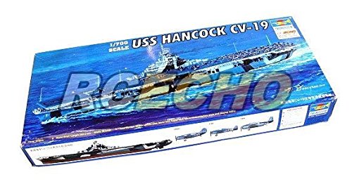 Porte-avions USS Hancock CV-19 Trumpeter 1/700 avec moulage ultra précis et détails historiques