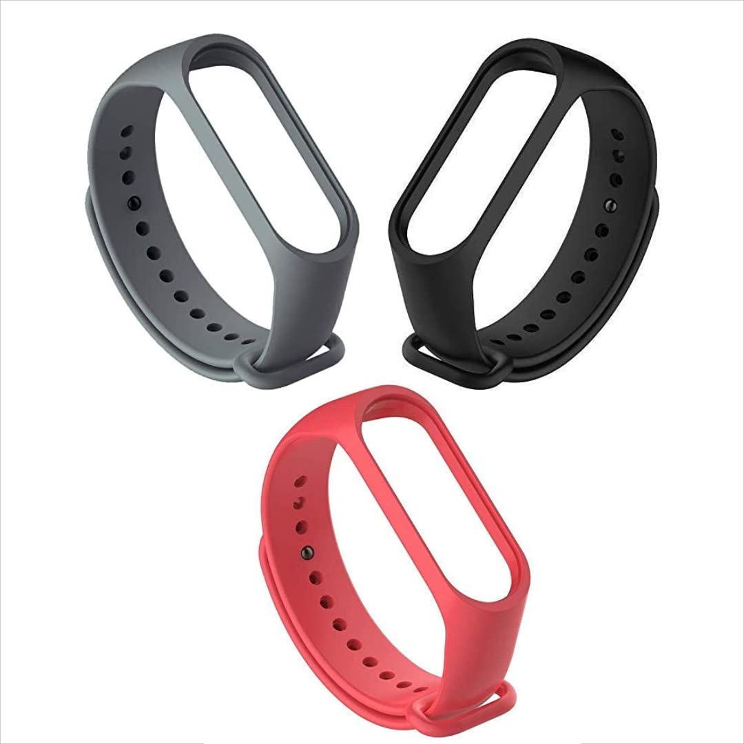 Inefable® Mi Band 3 & 4 Strap Band Wristband Strap Compatible with Mi Band M3 & M4 Original Device Not Included |