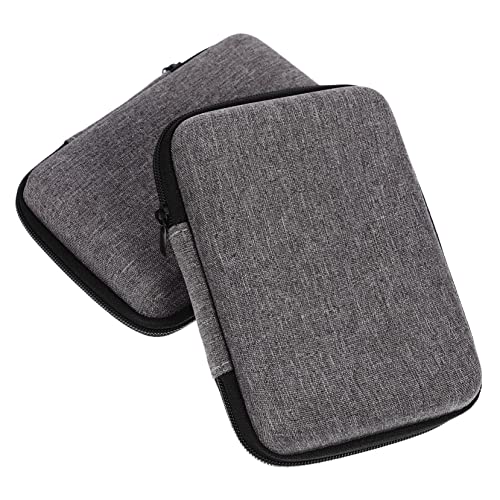 VILLCASE 2pcs Microphone Storage Cases Digital Product Bag Cable Bag Earphone Storage Box Zipper