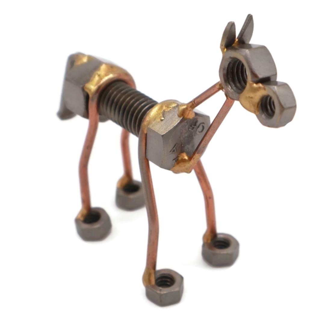 Horse Collectible Handmade Metal Art Figurine, Desk Accessories, Trophy, Boss Gift, Office Décor, Farm Animal