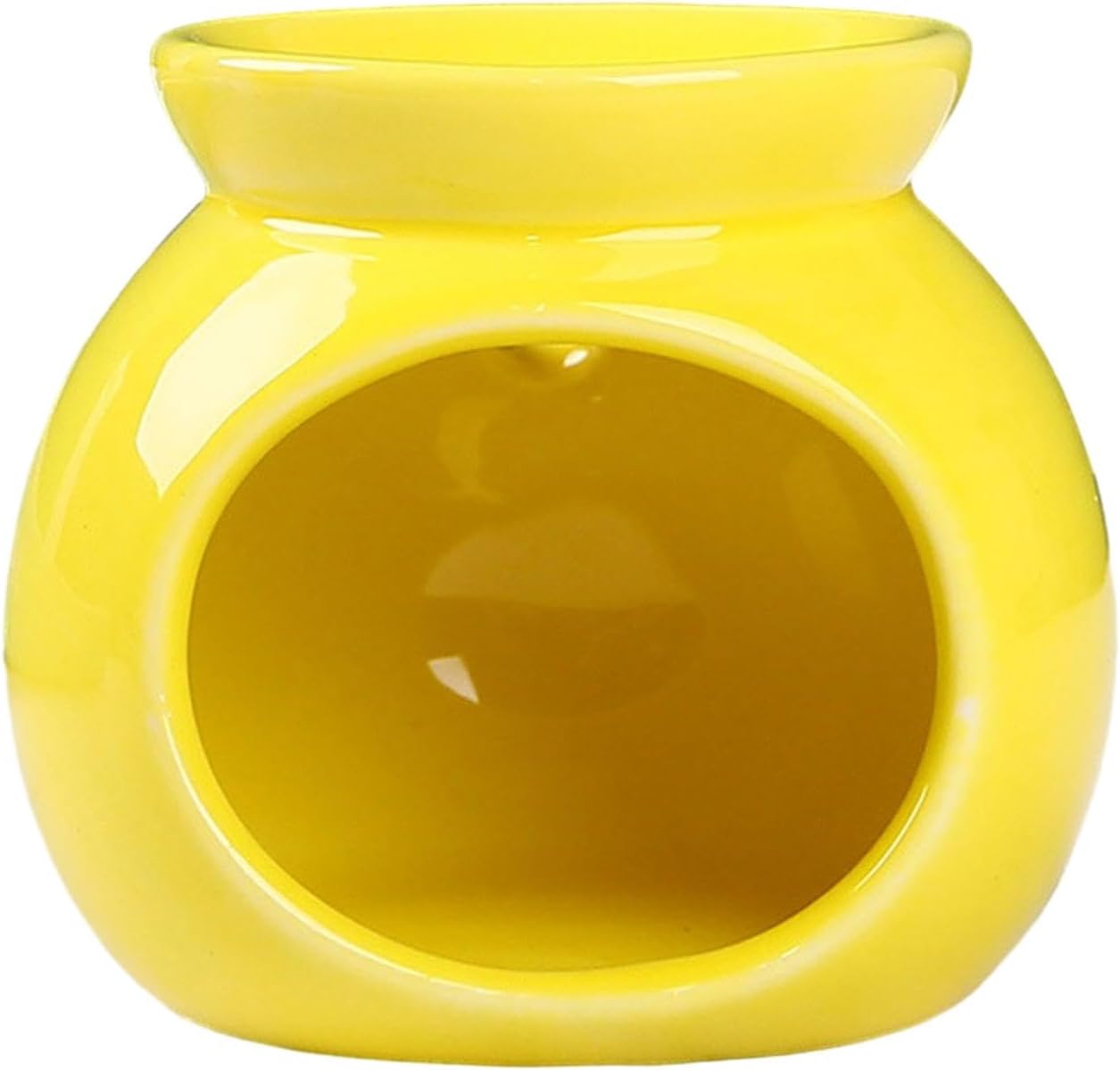 Aroma Oil Burner Crafts Tealight Candle Holder for Yoga Spa Meditation Porch Yellow