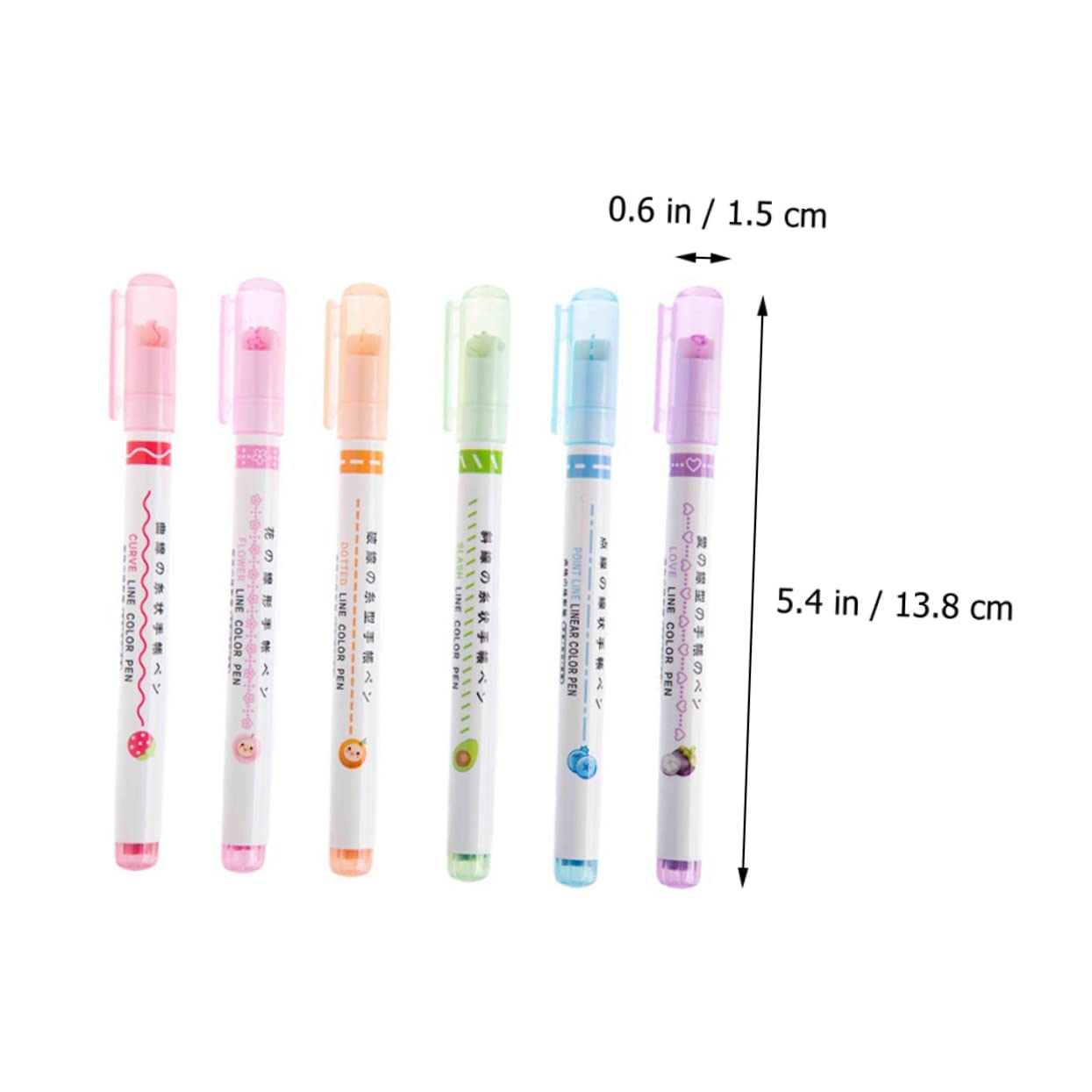 Uonlytech 3 Sätze Teiliges Textmarker Set Mit Bunten Markern Für Studierende Schnelltrocknende Handgezeichnete Hochlighters Für Notizen Zeichnen Und Kreative Anwendungen 6 Stück * 3