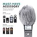 Movo WS2 Furry Microphone Windscreen Muff for Microphones and Recorders up 3