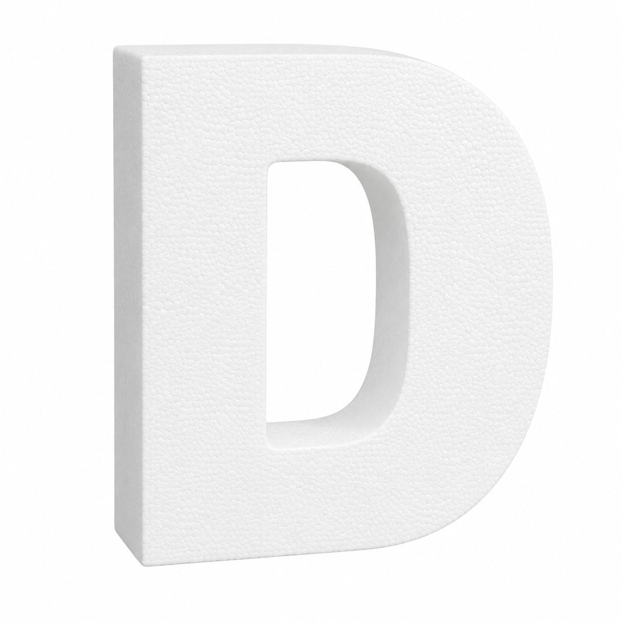 Lettre D en mousse EPS 61 cm pour décoration de mariage