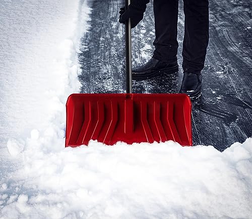 ERA Premium-Series 28-Inch XL Snow Pusher with Plastic-Edged High-Density Polyethylene Blade - Image 5