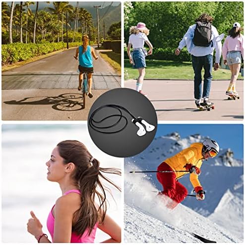 TOYMIS 3pcs Magnetic Anti-Lost Straps, Sport Earbud Lanyard Strap Soft Silicone Anti-Lost Straps Compatible with AirPods Pro/3/2/1 (Black, White, Blue)