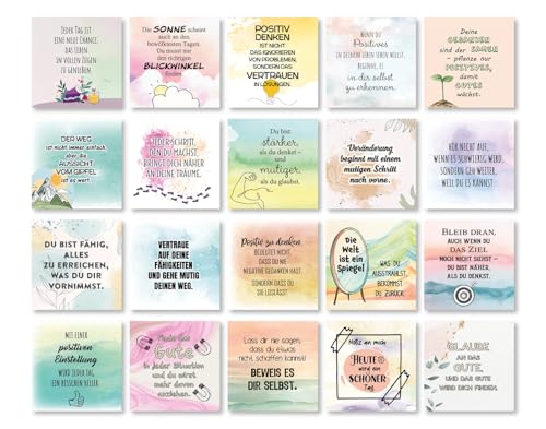 TypeStoff 25 Hyggekarten mit 50 Sprüchen für jeden Tag als Geschenk und Motivation - Version 4 - HK-01586