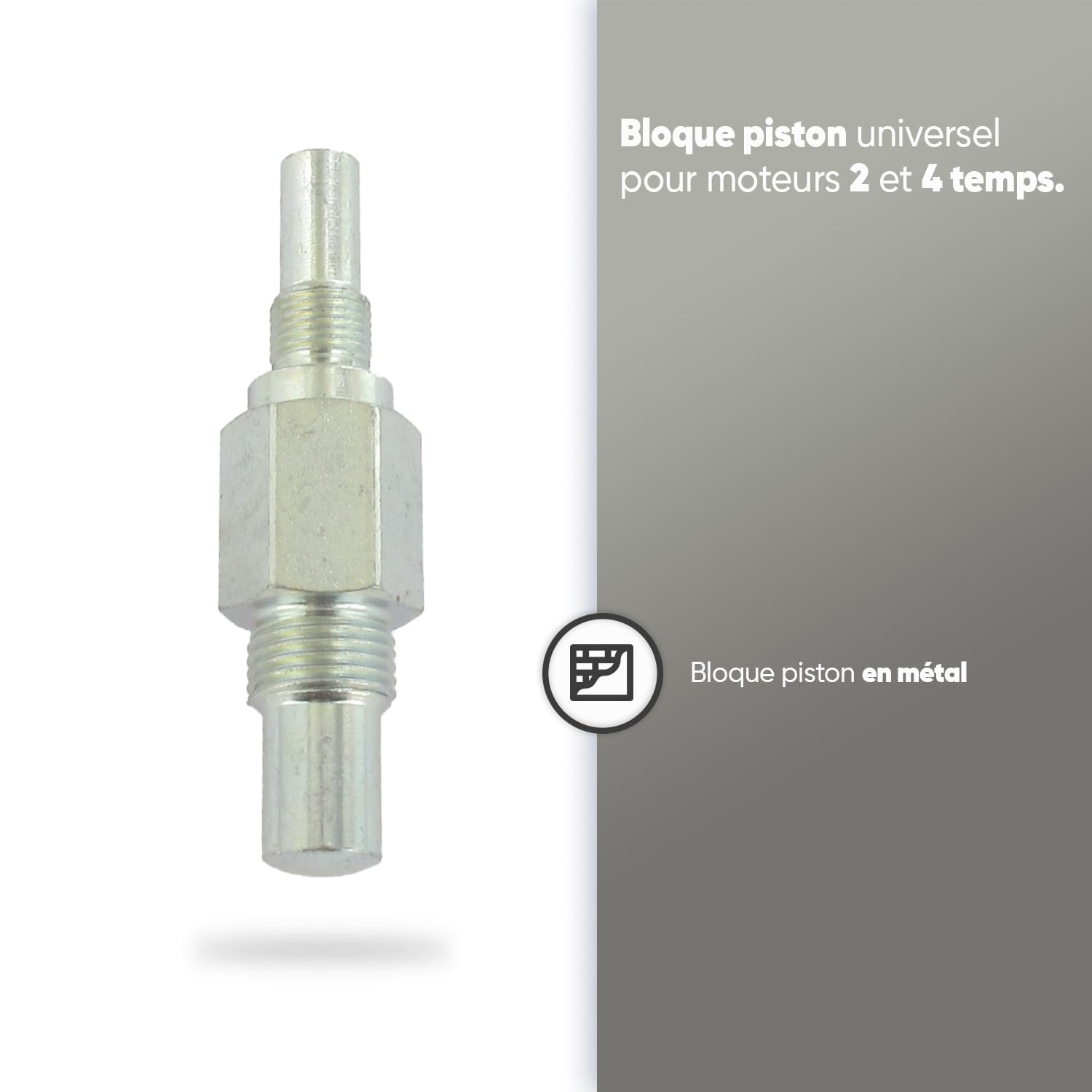GREENSTAR - Blocca pistone in metallo - Modello reversibile Diametro 10 e 14 mm- Per motori 2 e 4 tempi - Manutenzione & Riparazione