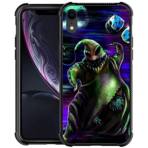 Yixinbb Compatible With Iphone Xr,H Christmas Cute Skull Pattern Design Scratch Shock Resistant Rugged Tpu Protective Case For Iphone Xr 6.1 Inch #TOP2