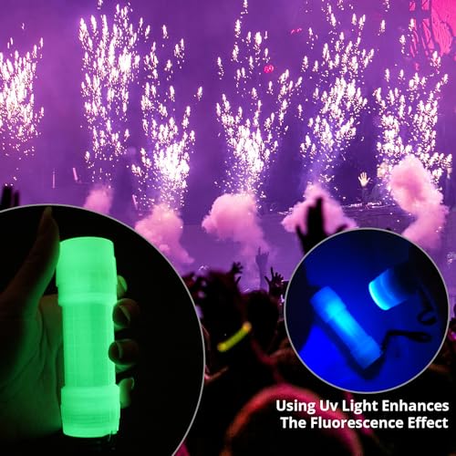 Kunhe F12-5 Pack Glow In Dark Flashlight Fluorescent Small Mini Led Flashlights Cob Flashlights thumb #4
