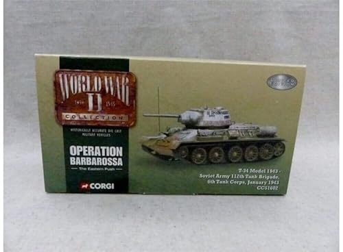 Corgi T-34 Model 1943 Soviet Army 112Th Tank Brigade, 6Th Tank Corps, January 1943 Limited Edition 1/50 Diecast Tank Pre-Built Model #TOP6