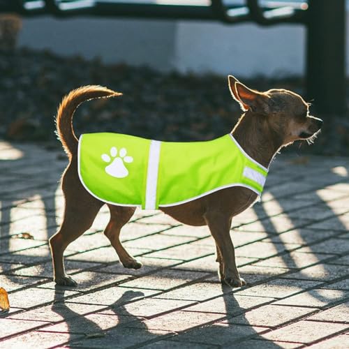 Pet Hunde Warnwesten,Hund Sicherheit Reflektierende Weste,Sicherheitsweste Pet Hunde,Hunde Sicherheit Geschirr Jacke für Hält den Hund Sichtbar Sicher vor Autos & Jagtunfällen