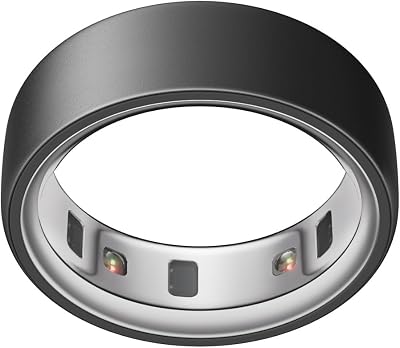 Oura Smart Ring 4 – Stealth – Size 14 – | Non-Standard Fit – Measure with a Size Kit |Sleep, Heart Rate and Fitness Tracking Wearable | 8-Day Battery, iOS / Android Compatible