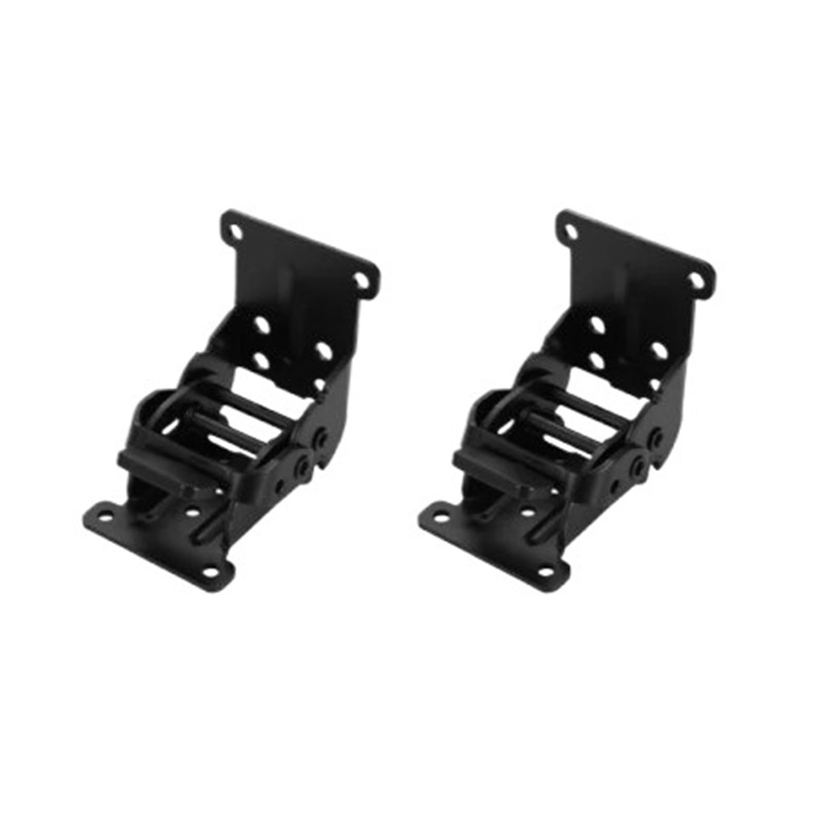 4Pcs Folding Bracket,0/90/180 Degree Lock Extension,Table Chair Bed Leg Foldable Support Brackets Hinge Self Hinges(Silver-2pcs)