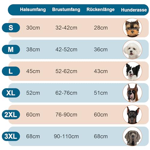 Katzinst Hundejacke Winter Schwarz L, Fleece Wintermantel Hunde mit Hohem Fleece-Kragen, Hundemantel mit Bauchschutz, Warmer Hundemantel Wasserbeständig für Dalmatiner, Cocker Spaniel, Schwarz, L