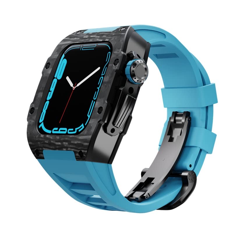 Protéger Apple Watch 7 avec ce Boîtier Carbone Antichoc et Bracelet Souple