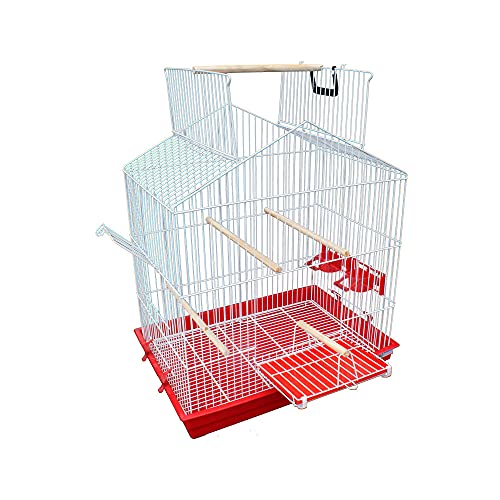 Gaiolas Bragança Moradia Gaiolão Triplex Para Calopsitas, Vermelho