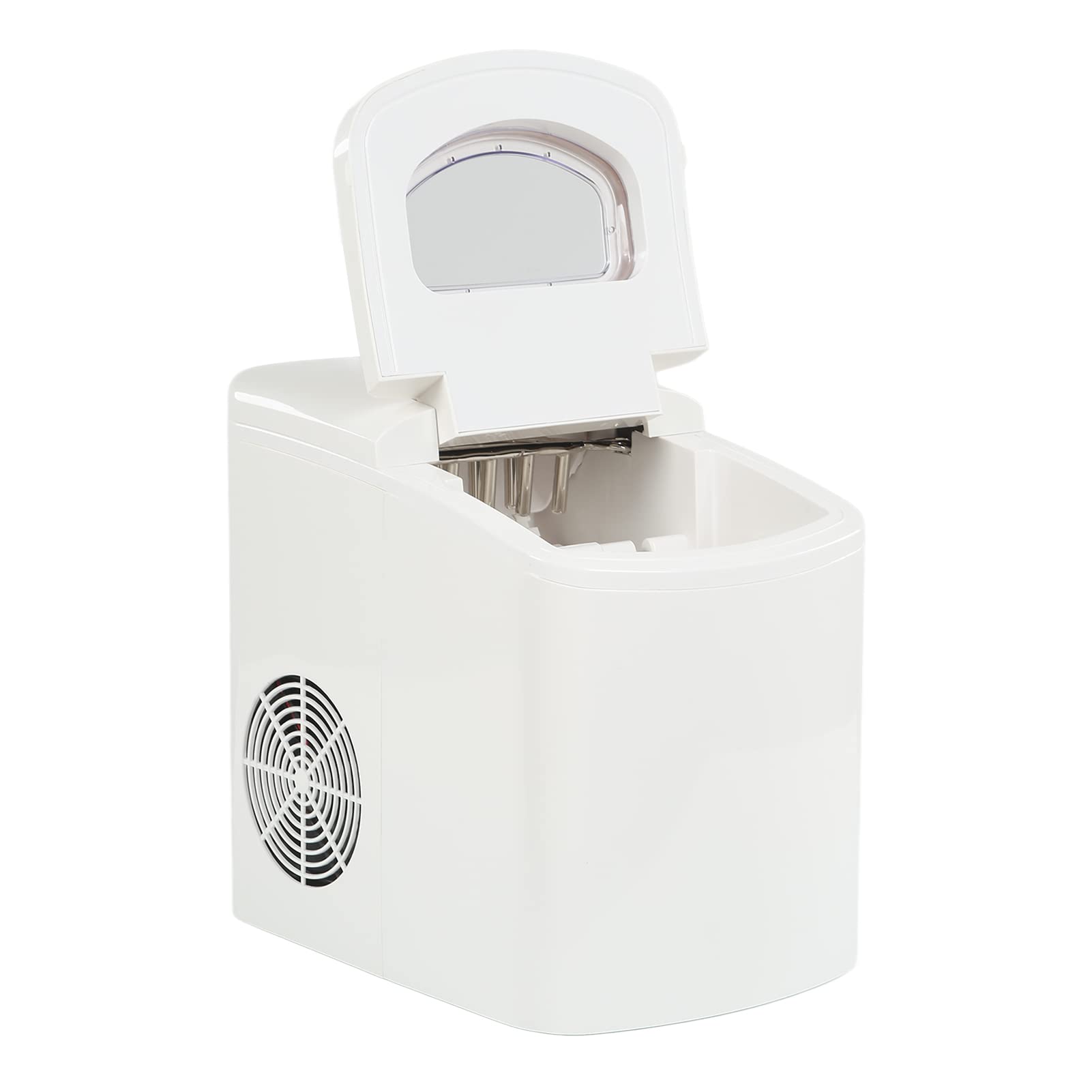 Máquina para Hacer Hielo Tipo para Encimera, 9 Cubitos de Hielo en 9 Minutos, 10 Kg en 24 Horas, con Autolimpieza, Ultrasilenciosa, 20-40 DB, para Bar en Casa (Enchufe europeo 220V)