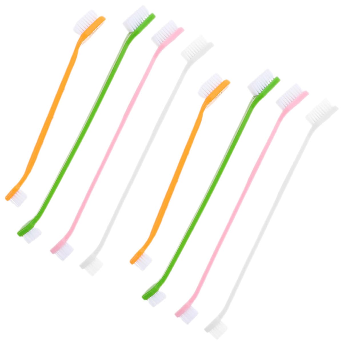 BESPORTBLE Small Dog Toothbrush Pet Toothbrush Set Dual-Head Oral Care Brush Puppy Tooth Brush Portable Pet Supplies