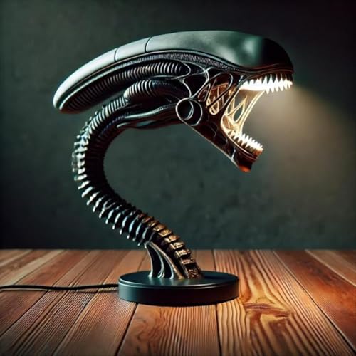LOGT Nueva Lámpara de Mesa LED de Ciencia Ficción Alien 3D
