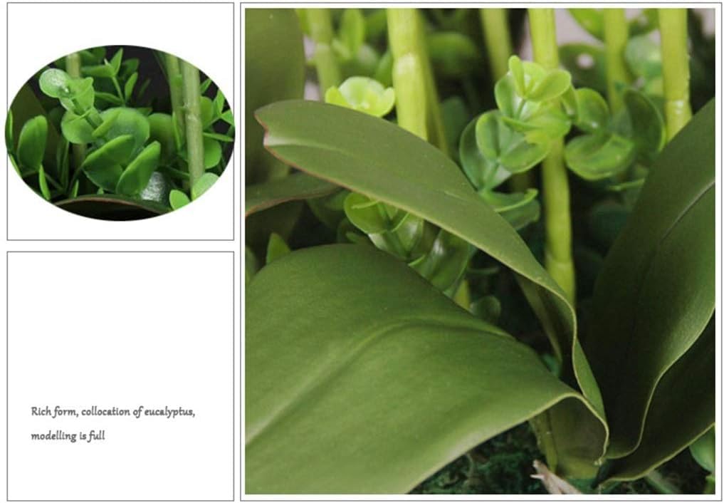 Orquídeas Artificiales De Seda con Maceta De Cerámica, Flores Artificiales De Phalaenopsis De 25,59 Pulgadas, Orquídea Artificial, Flores Falsas,
