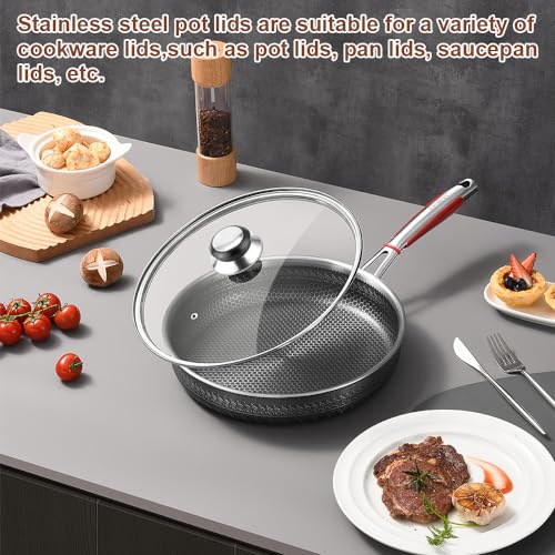 Miniatura 4 de 2 Piezas Pomo Tapa Cacerola, Perillas Recambio Tapadera Con Tornillos, Universal Tapa Olla Pomo, Resistente Al Calor, Perillas Para Tapa De Cacerola, Tirador Para Tapa De Olla De Acero Inoxidable