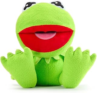 Disney Store Official Kermit Big Feet Plush - The Muppets Stuffed Animal with Embroidered Features, Big Eyes, Oversized Flipper Feet- 10" The Muppet Show Frog Toy